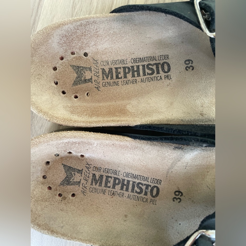 Mephisto Women's Black and Tan Sandals - Picture 6 of 10